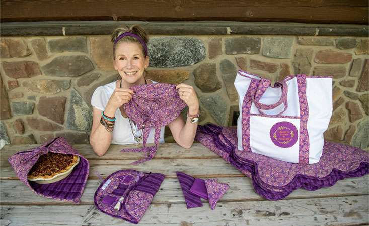 Melissa Gilbert with Modern Prairie X PanCAN items