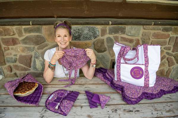 Melissa Gilbert with her Modern Prairie x PanCAN collection