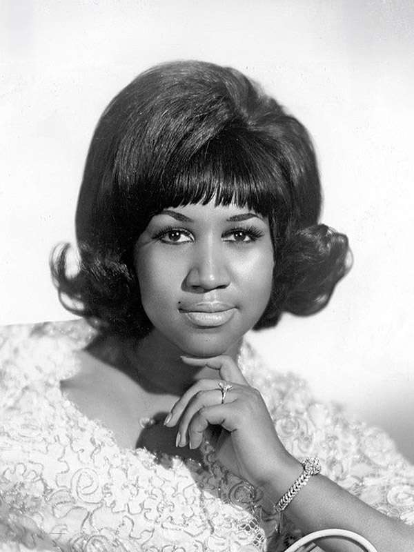 A photo of singer Aretha Franklin